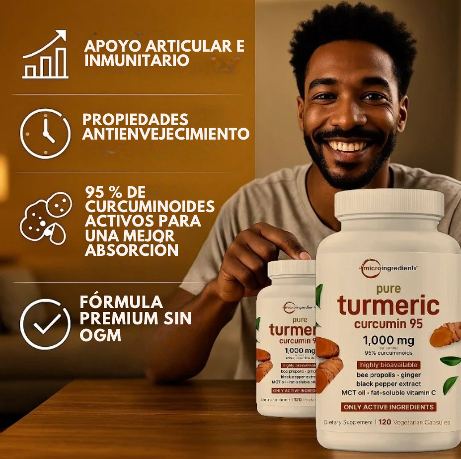 Turmeric Curcumin Herbal Complex Black Pepper & MCT Oil – 120 Capsules