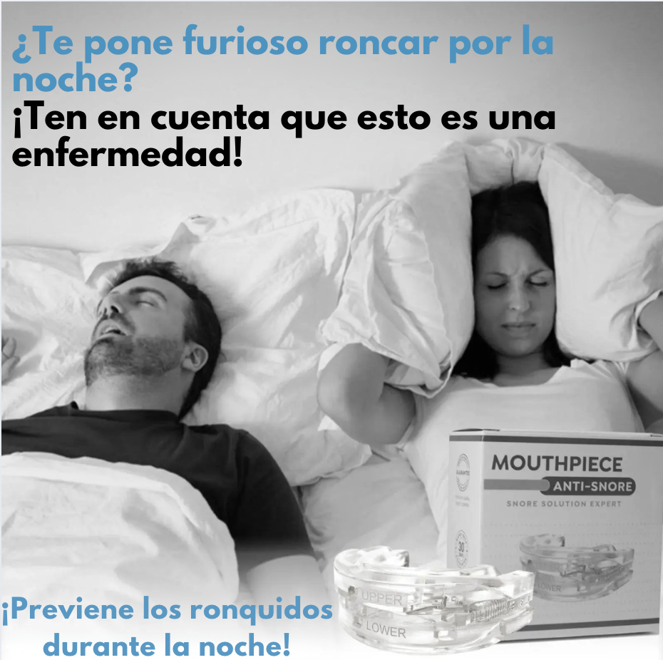 Boquilla Antirronquidos SnoreRX -  La Solución Definitiva para Noches Tranquilas